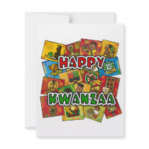 Happy Kwanzaa Collage Personalized Announcement
