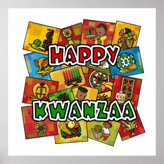 Happy Kwanzaa Collage print