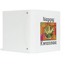 Happy Kwanzaa Corn Vinyl Binder