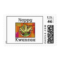 Happy Kwanzaa Corn Postage Stamp