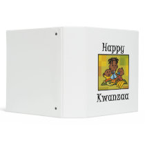 Happy Kwanzaa Family 3 Ring Binders