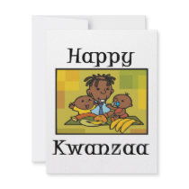 Happy Kwanzaa Family Personalized Invitations