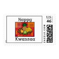 Happy Kwanzaa Fruit Stamps