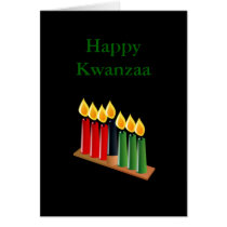 Happy Kwazza Blessings African-American Africa Greeting Cards