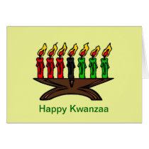 Happy Kwazza Blessings African-American Africa Greeting Card