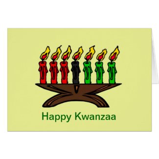 Happy Kwazza Blessings African-American Africa Greeting Card
