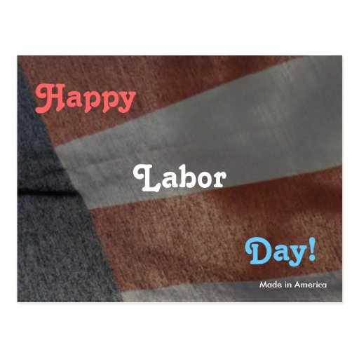 Happy Labor Day Postcard