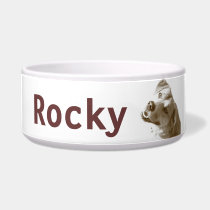 Happy Labrador Dog custom name pet bowl pet bowls