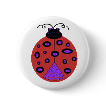 Happy Ladybug button