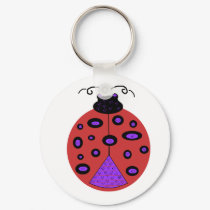 Happy Ladybug key chain keychains