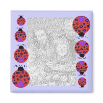 Happy Ladybug template magnet