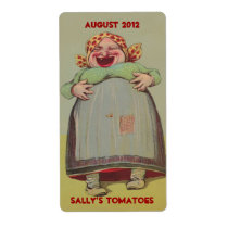 Happy Laughing Lady Home Canning Brewing Labels labels