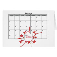 Happy Leap Day Birthday Card