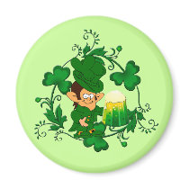 Happy Leprechaun Magnet
