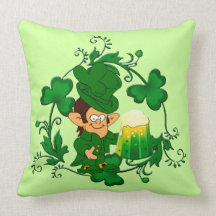 Happy Leprechaun Reversible Pillow