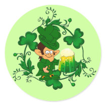 Happy Leprechaun Stickers