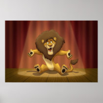 Happy Lion Poster