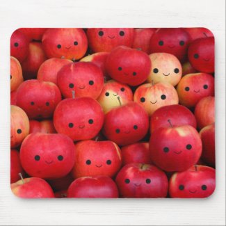 Happy Little Apples mousepad