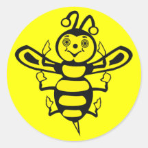 Happy Little Bee Stickers