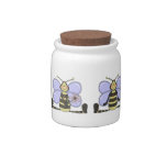 happy little bees candy jar