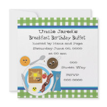 Happy Little Breakfast Personalized Announcement
