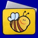 HAPPY LITTLE BUMBLEBEE BEE CARTOON CUTE HONEY INSE laptop sleeves