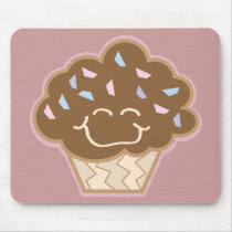 happy little chocolate cupcake mousepads