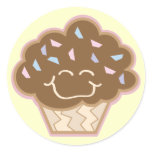 happy little chocolate cupcake stickers
