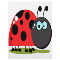 happy little lady bug flyer design