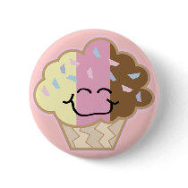 happy little neopolitan cupcake buttons