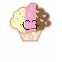 happy little neopolitan cupcake t-shirts