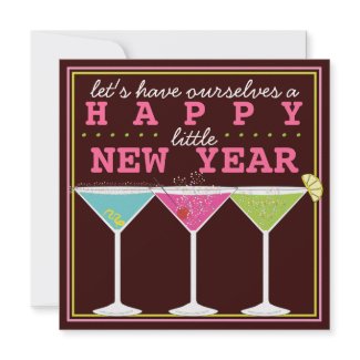 Happy Little New Years Eve Cocktail Party invitation Happy Little New Years Eve Cocktail Party invitation