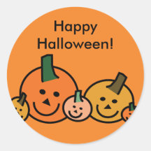 Happy Little Pumpkins Halloween Stickers