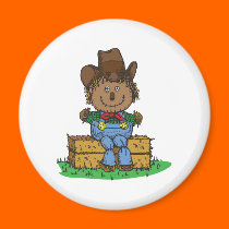 happy little scarecrow magnets