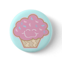happy little strawberry cupcake buttons