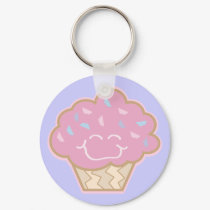 happy little strawberry cupcake keychains
