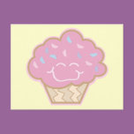 happy little strawberry cupcake