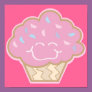happy little strawberry cupcake