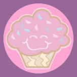 happy little strawberry cupcake