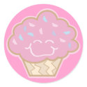 happy little strawberry cupcake stickers by cupcakewear happy little strawberry cupcake stickers