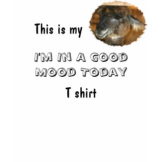 Happy Llama Good Mood Humorous Funny T-Shirt shirt