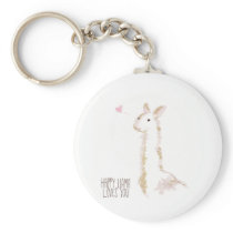Happy Llama Loves You Key Chains