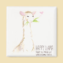Happy Llama Yummy! magnets