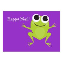 "Happy Mail" Cute frog card for your children! business cards