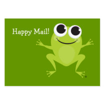 "Happy Mail" Cute frog card - Fun Gift Ideas! business cards by creatingmybestlife "Happy Mail" Cute frog card - Fun Gift Ideas! business cards