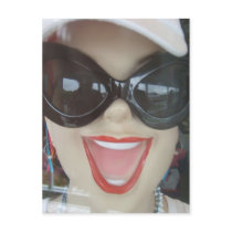 Happy Mannequin Head postcards