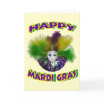 Happy Mardi Gras Mask cards