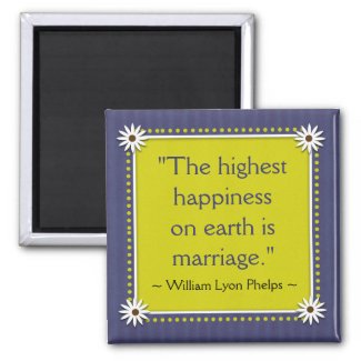 Happy Marriage Quotes Magnet magnet