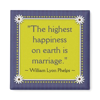 Happy Marriage Quotes Magnet magnet