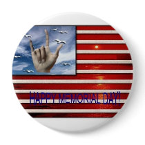 Happy Memorial Day Buttons